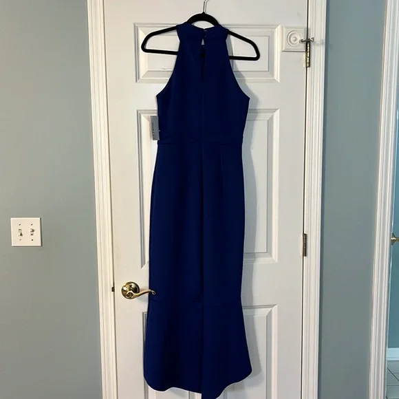 EnFocus studio - Royal blue, halter, Hi low mid dress, size 8 NWT - Picture 4 of 10